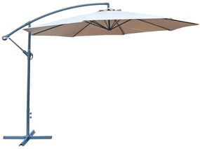 ROJAPLAST 8080 függő napernyő, hajtókarral - bézs - ø 350 cm