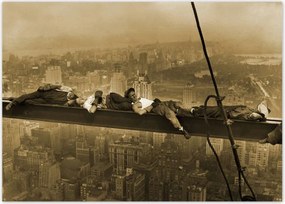 Poszterek 70x50 Munkások a gerendán