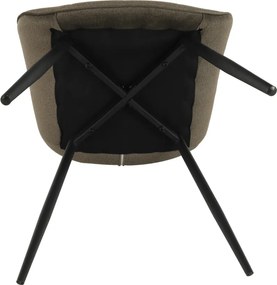 Szék, szürkésbarna taupe/fekete, SARIN