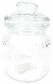 Barázdás mintás konyhai üvegtartó, kicsi