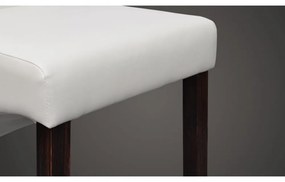 4 db fehér műbőr étkezőszék