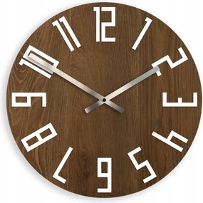 Falióra Modern Fa Nagy Számokkal Kerek Csendes Loft