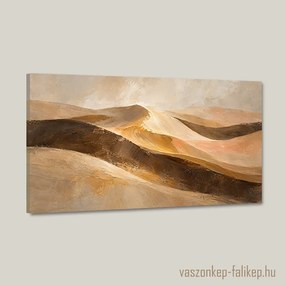 Napfényes homokdombok vászonkép – finom részletek 40x23 cm