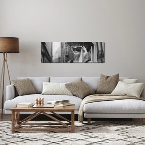 Egy nő képe (órával) (90x30 cm)