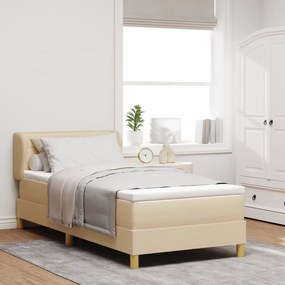 Boxspring Ágy Matraccal - Krém - 80x200 cm - Szövet