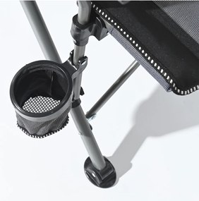 Leziter Comfort karfás horgász szék pohártartóval szürke