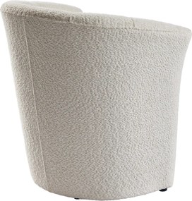 Klub fotel, tejszínes Coral anyag, CUBA