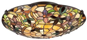 Elstead QZ-KAMI-F - Tiffany KAMI mennyezeti lámpa 2xE27/60W/230V