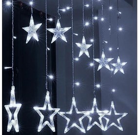 Brilagi - LED Kültéri karácsonyi lánc 123xLED/3xAA/USB 3m IP44 hideg fehér