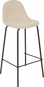 Vladi bárszék lábtartóval bézs kárpitozott konyhasziget
