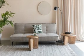 Bézs buklé kinyitható kanapé 184 cm Cielke – White Label