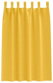 Függönyök függönyökkel 2 pcs mustársárga 175x140cm Poliészter