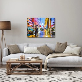 Kép - Város neonfényben (70x50 cm)