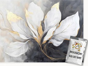 Fotótapéta Levelek Beton Arany Loft Hálószoba Nappali Tapéta Flizelina 200x140