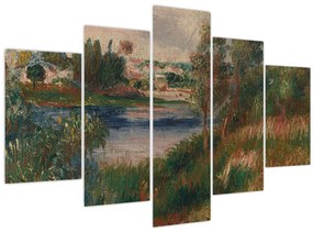 Kép - Auguste Renoir, Landscape at Vetheuil, reprodukciók (150x105 cm)