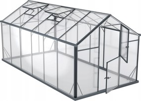 Üvegház Glass L-10 edzett üveg 220x430x208 cm Antracit 9,5 m2 Üveg