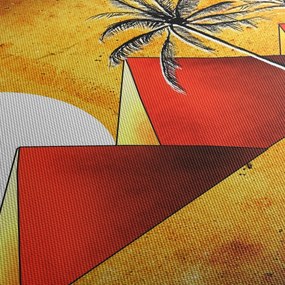 Festett egyiptomi piramisok képe (70x50 cm)