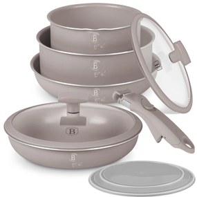 9 részes indukciós kezdő edénykészlet Berlinger Haus Taupe Collection
