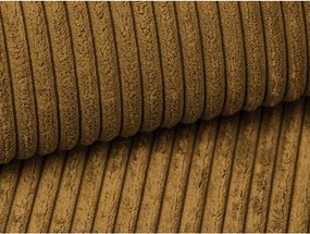 Mustársárga kordbársony kinyitható kanapé 195 cm Nona – Makamii