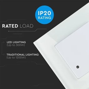 Mikrohullámú mozgásérzékelő 180° 300W/230V fehér