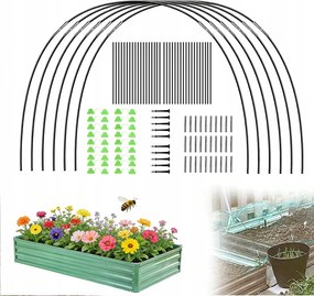 Fóliaalagút Kerti Üvegház Üveg tartók 40cm Növényvédelem