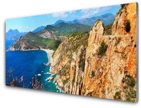Akrilüveg fotó Sea Cliff Parti-hegység 100x50 cm