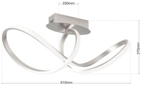 Orion DL 7-694 - LED Dimmelhető felületre szerelhető csillár CIRCUS LED/30W/230V matt króm