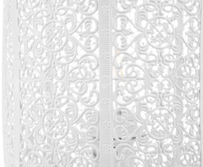 Marokkói fehér fém asztali lámpa 27 cm SOMES Beliani