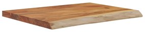 tömör akácfa téglalap alakú fali polc 40 x 30 x 2,5 cm