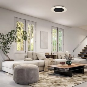 LED mennyezeti lámpa PIATTINO LED/30W/230V 3000/4000/6000K átm. 40 cm fekete