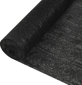 vidaXL fekete HDPE belátásgátló háló 1,2 x 25 m 195 g/m²