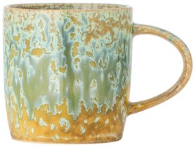 Sárga-világoszöld kőedény csésze 400 ml Milani – Bloomingville