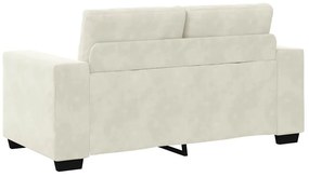 vidaXL | Kétszemélyes kanapé | párnával Krém Bársony