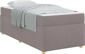 vidaXL Ágykeret matracmal Tópszínű 80 x 200 cm szövet