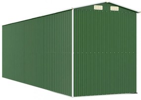 zöld horganyzott acél kerti fészer 192x606x223 cm