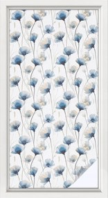 Furnérfólia Adatvédelem Szélvédőkhöz és Ablakokhoz Kék virágok 50x100