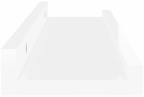 4 db magasfényű fehér fali polc 40 x 9 x 3 cm