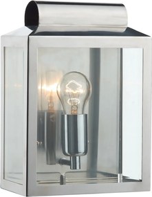 DAR LIGHTING NOT2144 NOTARY Klasszikus Kültéri Fali Lámpa Átlátszó, Rozsdamentes Acél E27 IP44