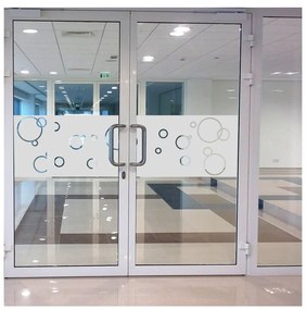 Bubbles vízálló zuhanyajtó matrica, 200 x 55 cm - Ambiance