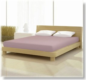 Pamut elasthan de luxe fáradt rózsaszín színű gumis lepedő 120/130x200/220 cm-es matracra