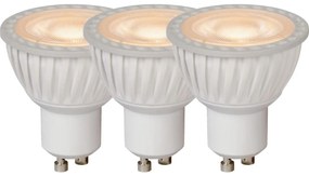 KÉSZLET 3x LED Dimmelhető izzó MR16 GU10/5W/230V 3000K - Lucide 49006/15/31