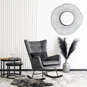 Hintafotel Szürke Bársony Kárpittal. JACKSON