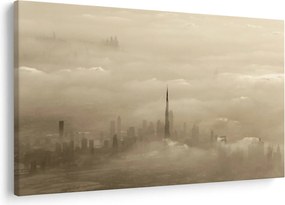 Egy város képe a felhőkben (90x60 cm)