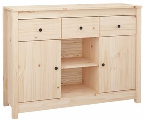 tömör fenyőfa tálalószekrény 100x35x74,5 cm