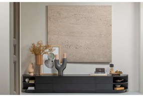 Fekete borovi fenyő moduláris TV-állvány 78x40 cm Finca – WOOOD