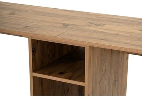 Íróasztal Twin Study Desk - Atlantic Pine, Fekete