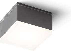 RENDL ORIN SQ mennyezeti lámpa antracit szatinált akril 230V LED 10W IP54 3000K