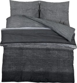 vidaXL szürke ágyneműhuzat-garnitúra 200x200 cm pamut