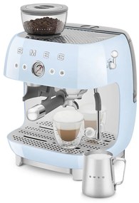 SMEG 50-es retro stílusú EGF03 karos kávéfőző kávédarálóval 2 csésze krém - Smeg