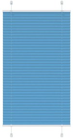 pliszírozott redőny kék 75x100 cm szövetszélesség 74,4 cm